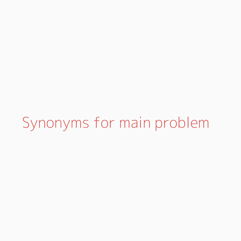 Problem synonym